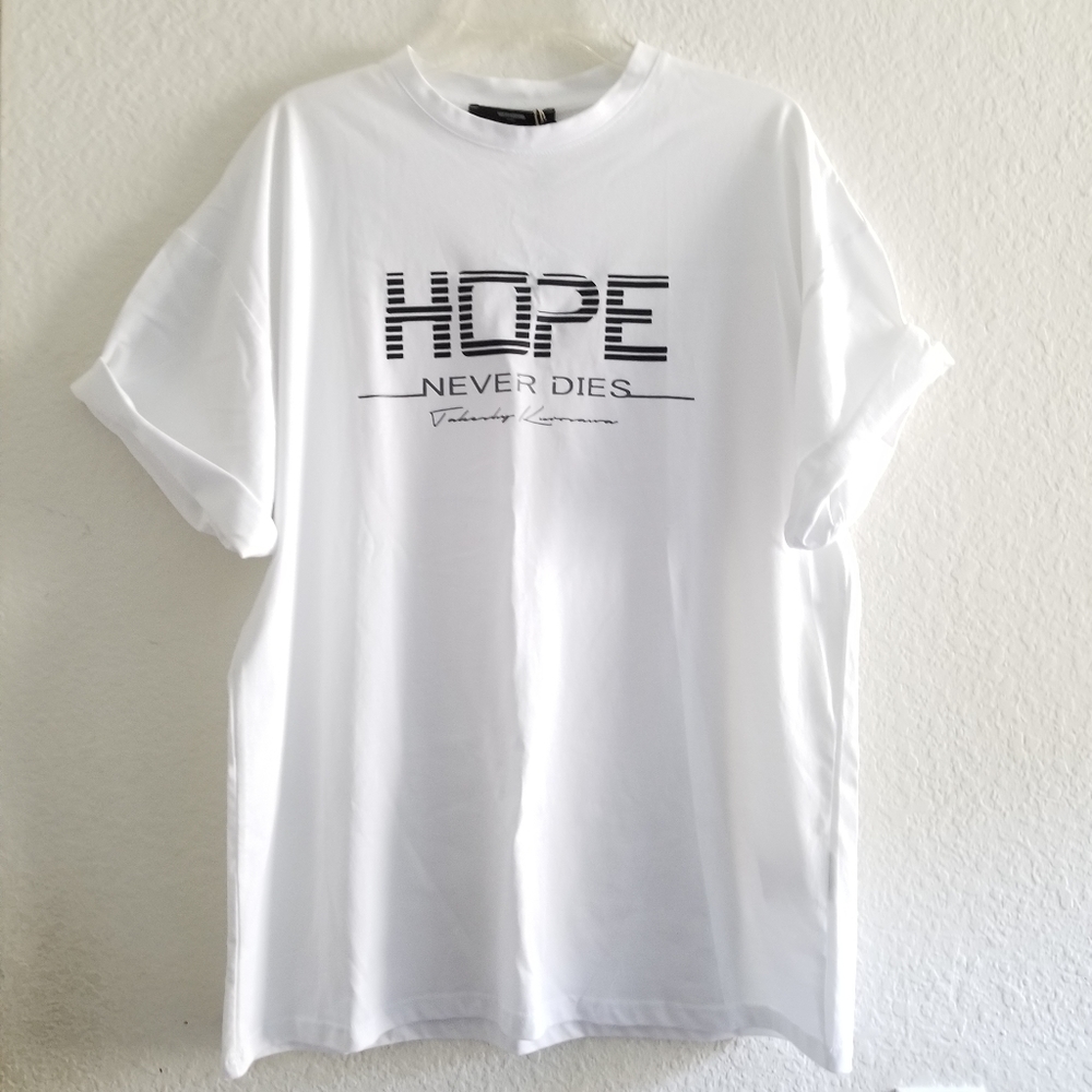 Takeshy Kurosawa Hope Never Dies T-Shirt White Size M Medium